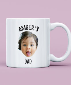 Custom Baby Face Mug New Dad Birthday Gift Dad Coffee Mug Funny Dad Mug Fathers Day Mug Gift 7