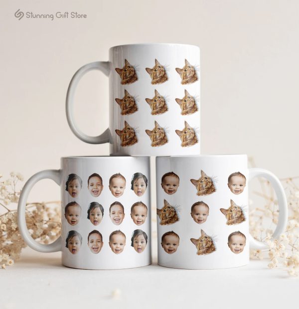 Custom Cat Mug, Personalized Photo Mug, Cat Mom Mug, Cat Dad Mug, Cat Owner Gift