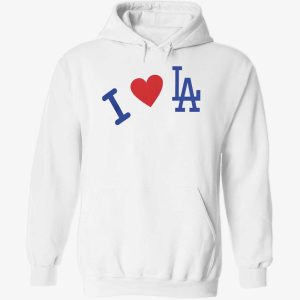 Dodgers I Love La Hoodie 1