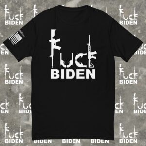 Fuck Biden with Guns – Short Sleeve Unisex T-shirt