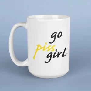 Go Piss Girl meme coffee mug