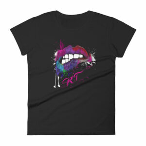 Grunge Lips Graphic – Women’s short sleeve t-shirt