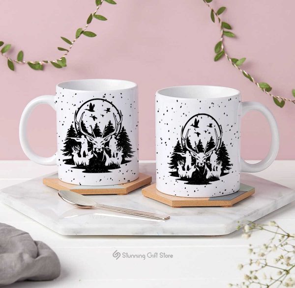 Hunting Cups, Deer Coffee Mug, Hunting Coffee Mugs, Gift For Deer Hunter