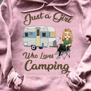 Just A Girl Who Loves Camping Hoodie