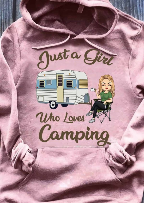 Just A Girl Who Loves Camping Hoodie