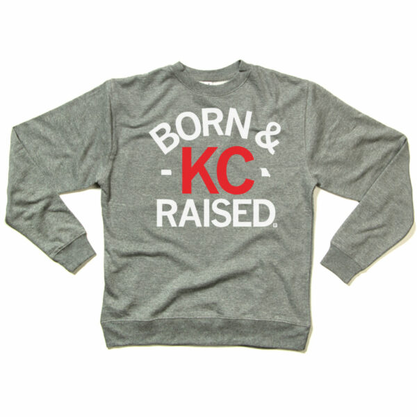 KC Born & Raised Grey Crew Sweatshirt