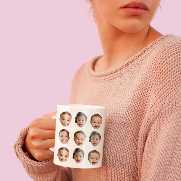 Multiface Mug, Personalized Photo Mug, Mom Mug, Dad Mug, Grandpa Mug, Grandma Mug