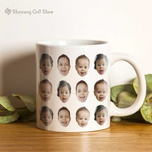 Multiface Mug Personalized Photo Mug Mom Mug Dad Mug Grandpa Mug Grandma Mug 7