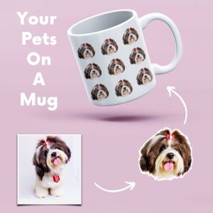 Multiface Pets Mug Custom Dog Mug Photo Mug Dog Mom Mug Dog Dad Mug Coffee Mug 3