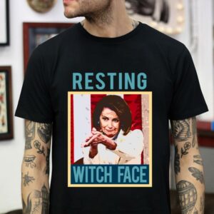 Nancy Pelosi clapping resting witch face t-shirt