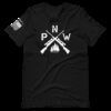 Pacific Northwest Crossed Gun – Short sleeve unisex T-shirt