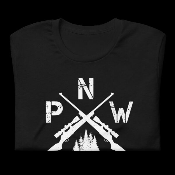 Pacific Northwest Crossed Gun – Short sleeve unisex T-shirt