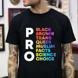 Pro black brown trans queer equality for all t-shirt