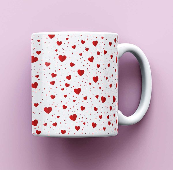 Red Heart Mug