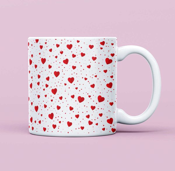 Red Heart Mug