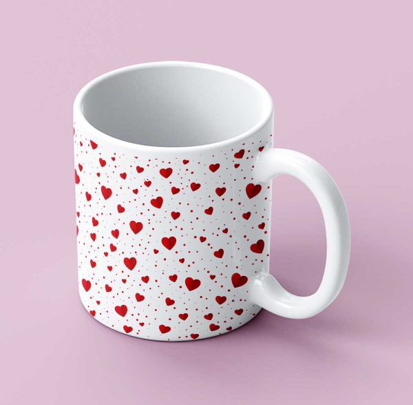 Red Heart Mug