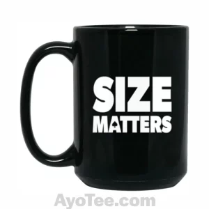 Size Matters BBC 15 oz. Black Mug