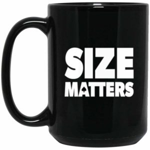 Size Matters BBC 15 oz. Black Mug