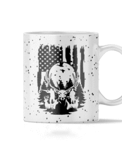 US Deer Hunting Mug, Deer Cup, Mountain Deer Trees, Deer Mountain Coffee Cup 1 US Deer Hunting Mug Deer Cup Mountain Deer Trees Deer Mountain Coffee Cup 2