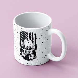 US Deer Hunting Mug Deer Cup Mountain Deer Trees Deer Mountain Coffee Cup 6