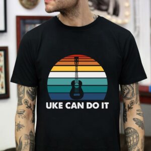 Uke can do it ukulele sunset t-shirt