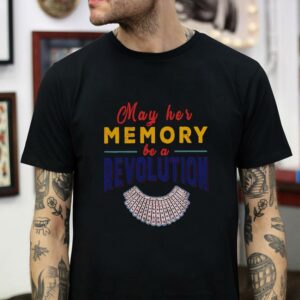 Vintage Notorious RBG may her memory be a revolution t shirt