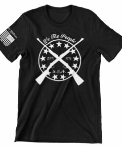 We The People Crossed Guns Unisex T shirt 1