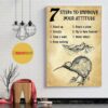 �ways to improve your attitude New Zealand poster canvas