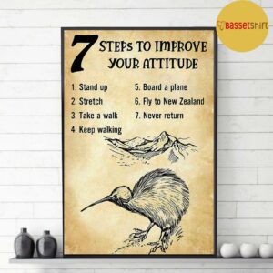 ways to improve your attitude New Zealand poster canvas 3