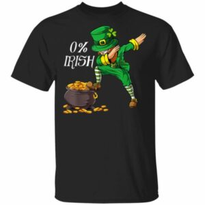 0 Irish Funny Saint Patricks Day Leprechaun Dabbing Dance Long Sleeve, Shirt