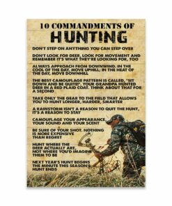10 Commandments Of Hunting Canvas Poster 1