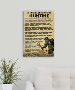 10 Commandments Of Hunting Canvas Poster 2