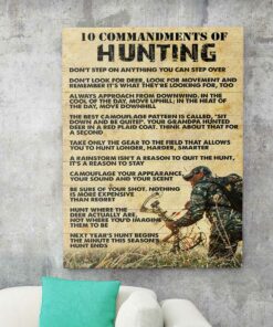 10 Commandments Of Hunting Canvas Poster 3