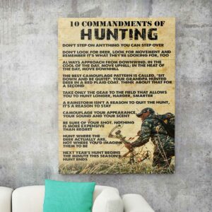 10 Commandments Of Hunting Canvas Poster 3