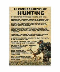 10 Commandments Of Hunting Canvas Poster 4