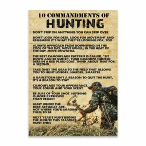 10 Commandments Of Hunting Canvas Poster 4