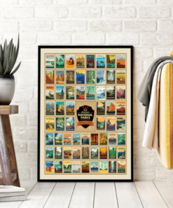63 American National Parks Wilderness And Wonder Poster Canvas 2
