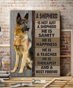 A German Shepherd Dog Canvas Poster 2