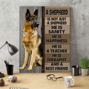 A German Shepherd Dog Canvas Poster 3