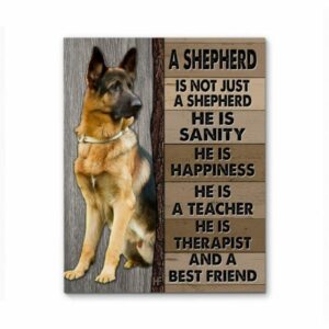 A German Shepherd Dog Canvas Poster 4