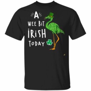 A Wee Bit Irish Today Flamingo Leprechaun St Patricks Day Shirt, Tank Top