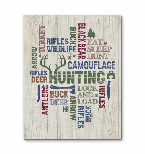 All About Hunting Canvas, Poster