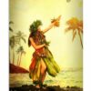 And I Think To Myself What A Wonderful World Hawaii Girl Vintage Poster, Canvas