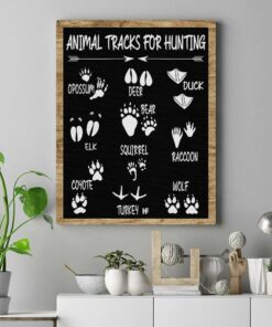 Animal Tracks For Hunting Canvas Poster 2