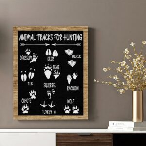 Animal Tracks For Hunting Canvas Poster 3