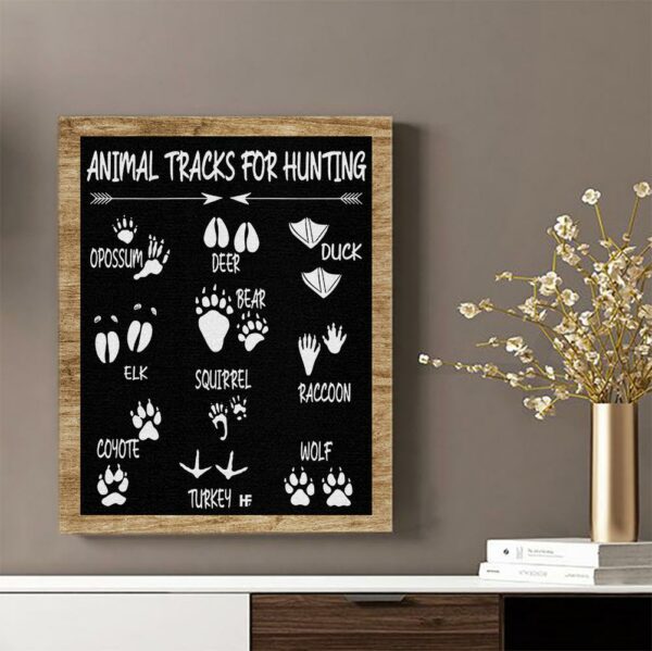 Animal Tracks For Hunting Canvas, Poster