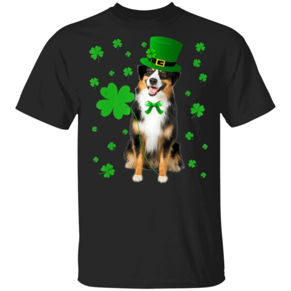 Australian Shepherd St. Patricks Day Shirt, Long Sleeve