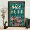 Baby Elephant nice butt poster