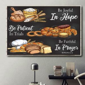 Baking be joyful in hope horizontal canvas 3