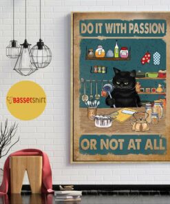 Baking black cat do it with passion or not at all poster 1